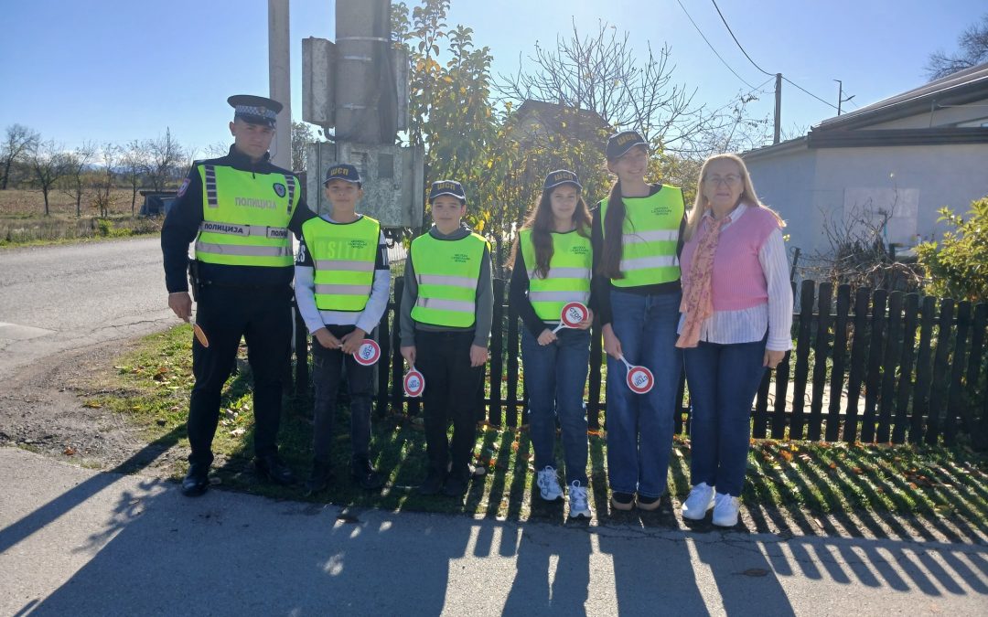 Чланови наше Школске саобраћајне патроле активно су учествовали у акцији контроле саобраћаја!