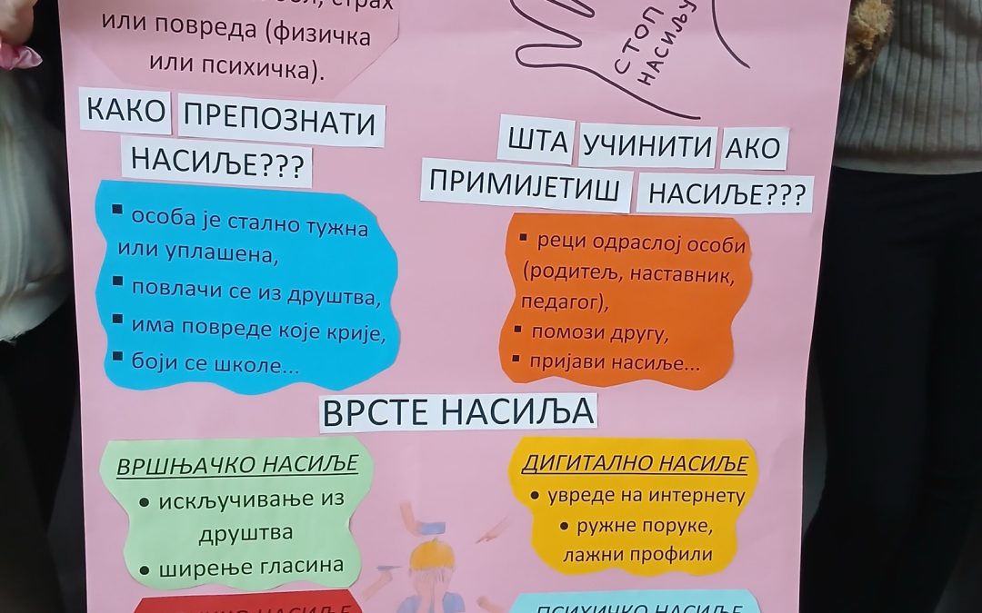 Час одјељењске заједнице – Стоп насиљу!
